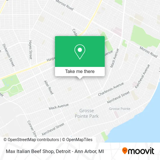 Max Italian Beef Shop map
