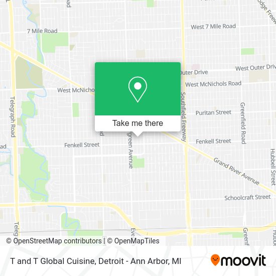 Mapa de T and T Global Cuisine