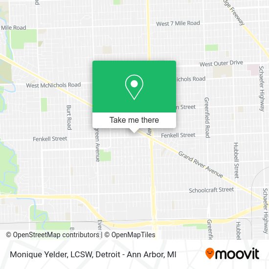 Mapa de Monique Yelder, LCSW