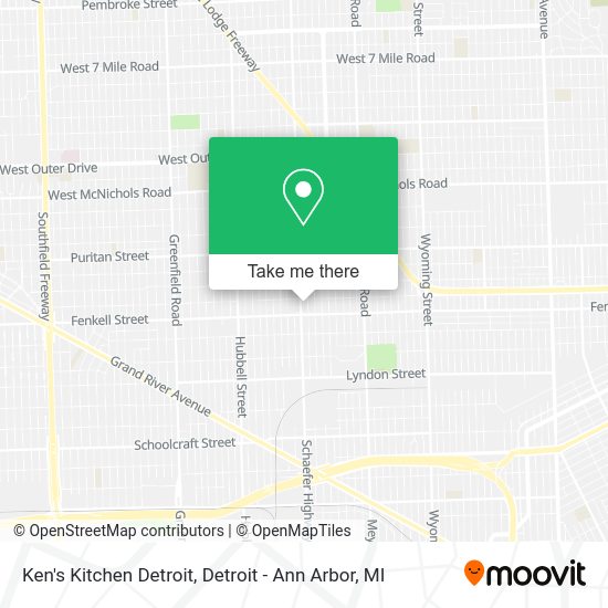 Mapa de Ken's Kitchen Detroit