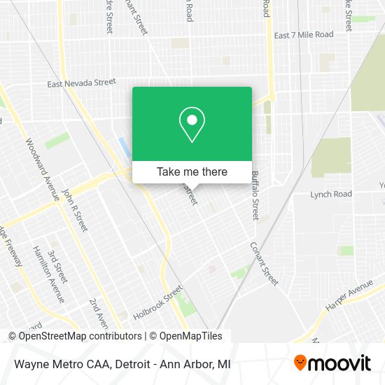 Mapa de Wayne Metro CAA