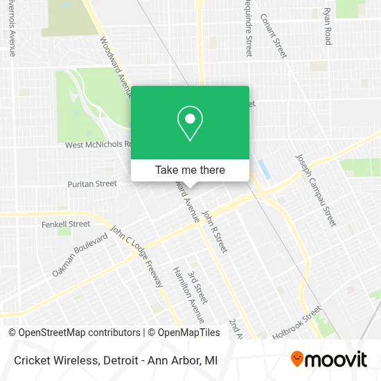 Cricket Wireless map
