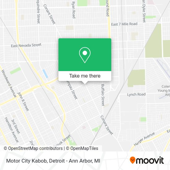 Motor City Kabob map