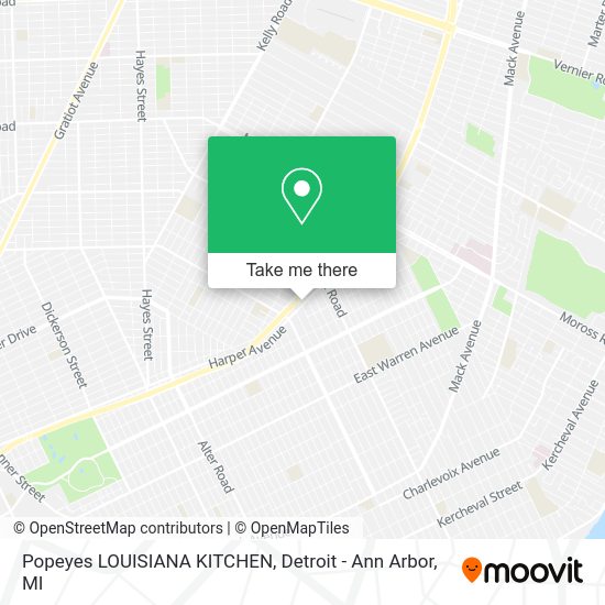 Popeyes LOUISIANA KITCHEN map