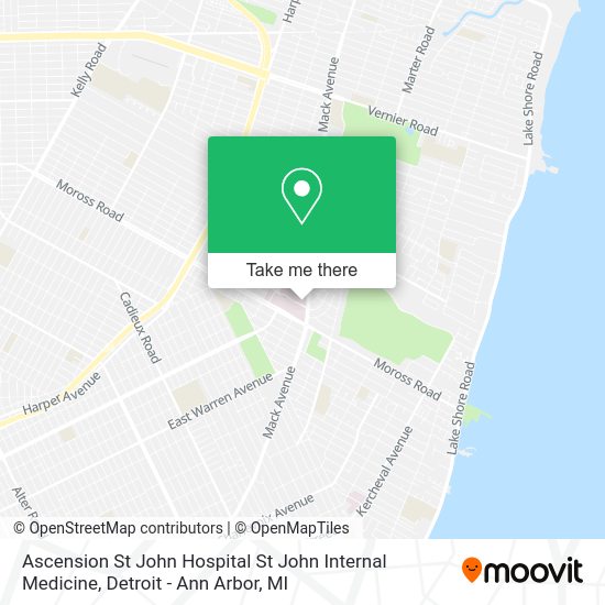 Ascension St John Hospital St John Internal Medicine map