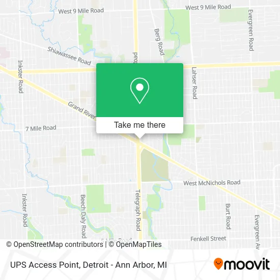 UPS Access Point map