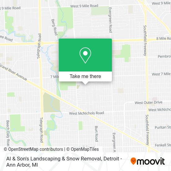 Mapa de Al & Son's Landscaping & Snow Removal