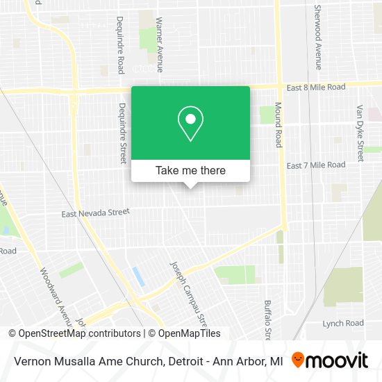 Vernon Musalla Ame Church map