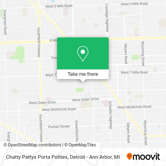 Chatty Pattys Porta Potties map