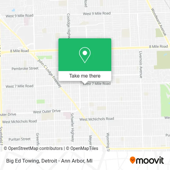 Big Ed Towing map