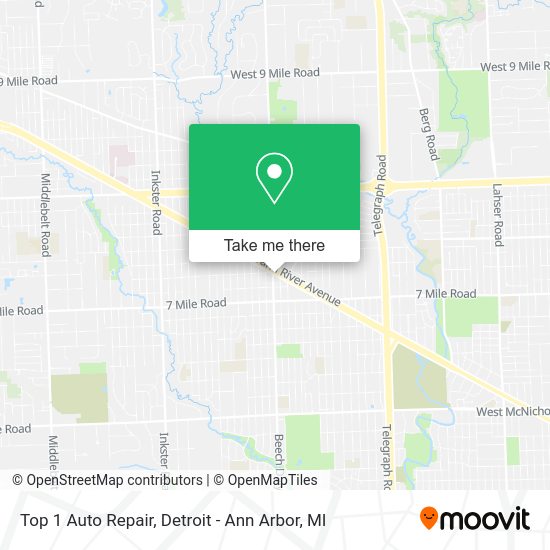 Top 1 Auto Repair map