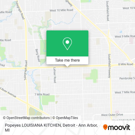 Popeyes LOUISIANA KITCHEN map