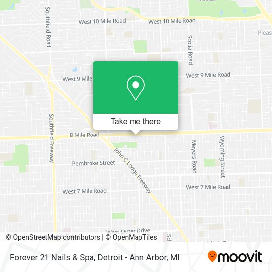 Forever 21 Nails & Spa map