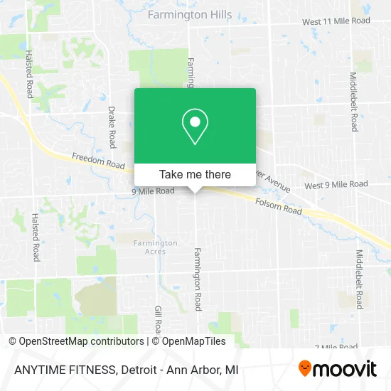 Mapa de ANYTIME FITNESS