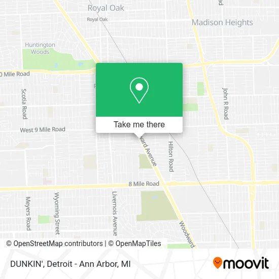 DUNKIN' map