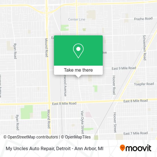 Mapa de My Uncles Auto Repair