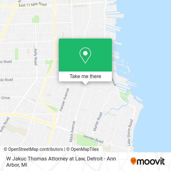 Mapa de W Jakuc Thomas Attorney at Law