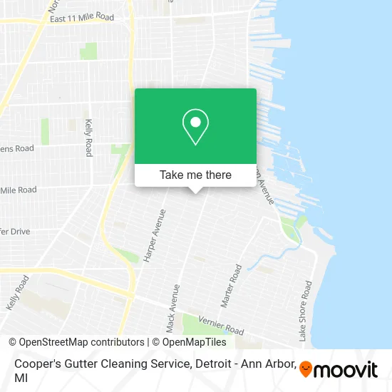 Cooper's Gutter Cleaning Service map