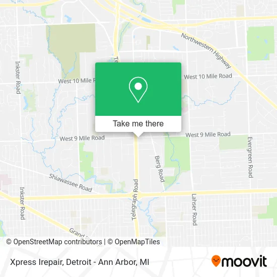 Mapa de Xpress Irepair