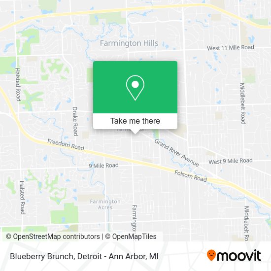 Mapa de Blueberry Brunch