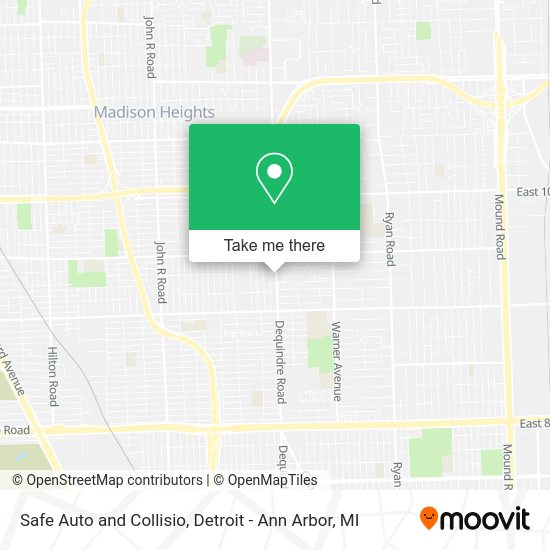 Mapa de Safe Auto and Collisio