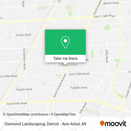 Mapa de Diamond Landscaping