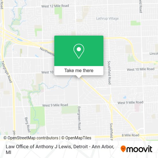 Mapa de Law Office of Anthony J Lewis