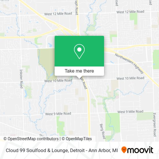 Cloud 99 Soulfood & Lounge map