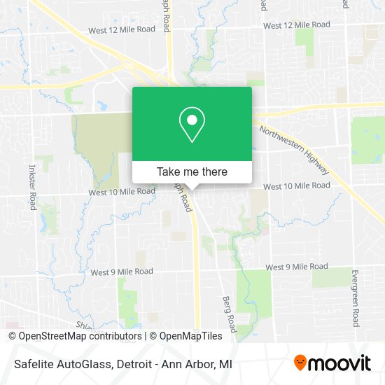 Mapa de Safelite AutoGlass