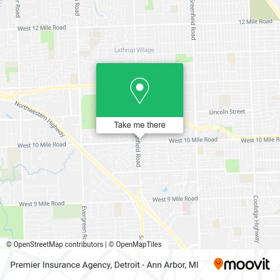 Mapa de Premier Insurance Agency