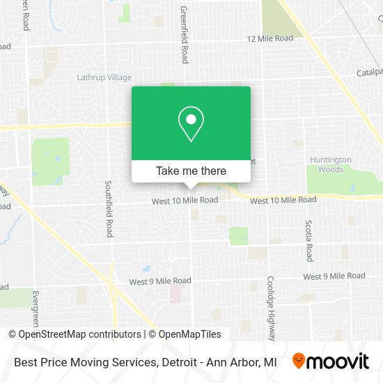 Best Price Moving Services map