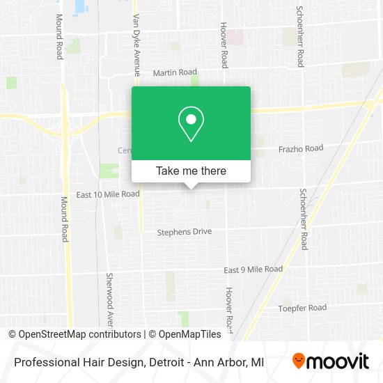 Professional Hair Design map