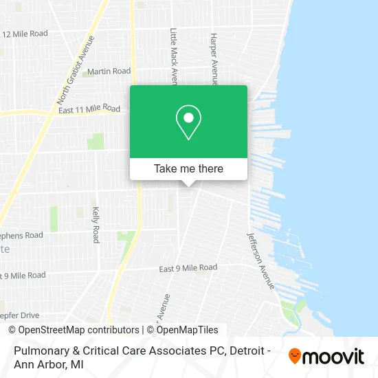 Mapa de Pulmonary & Critical Care Associates PC