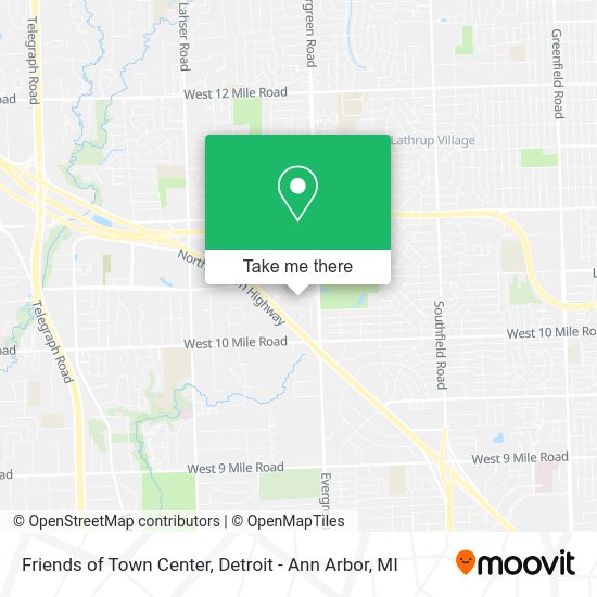 Friends of Town Center map
