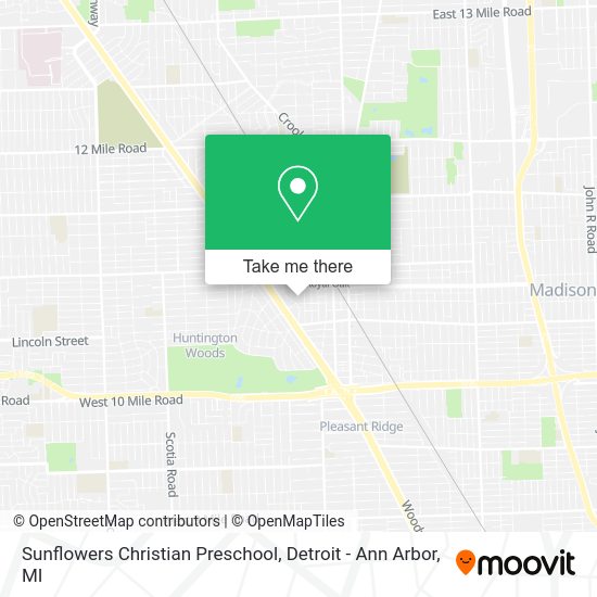 Mapa de Sunflowers Christian Preschool