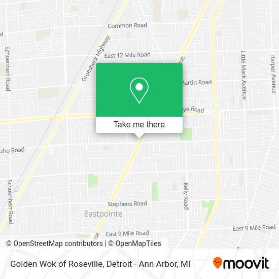 Mapa de Golden Wok of Roseville