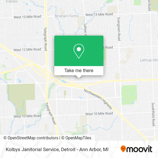 Kolbys Janitorial Service map