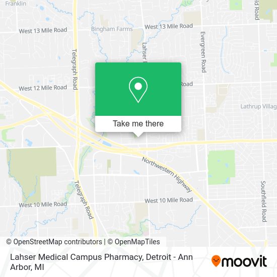 Lahser Medical Campus Pharmacy map