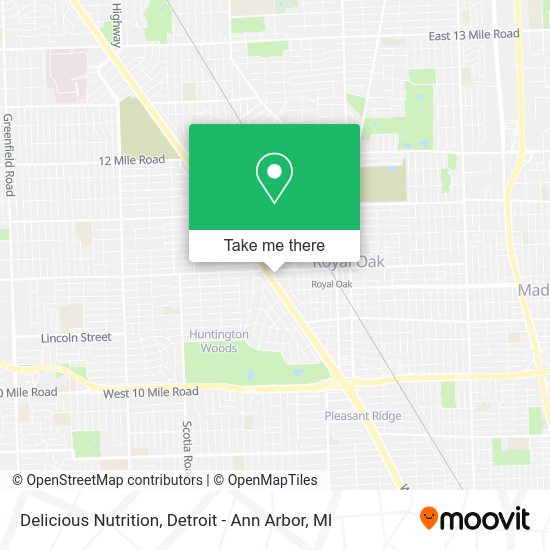 Mapa de Delicious Nutrition