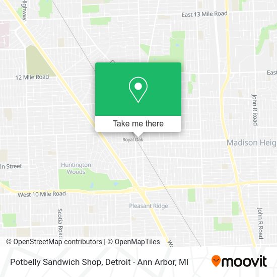 Potbelly Sandwich Shop map