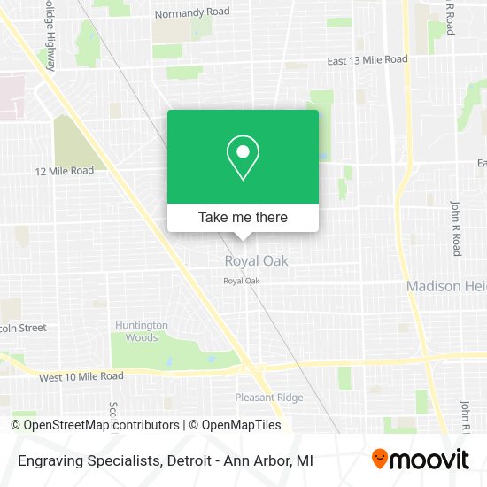 Engraving Specialists map
