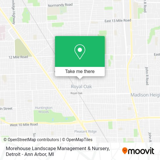 Morehouse Landscape Management & Nursery map