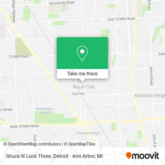 Shuck N Luck Three map