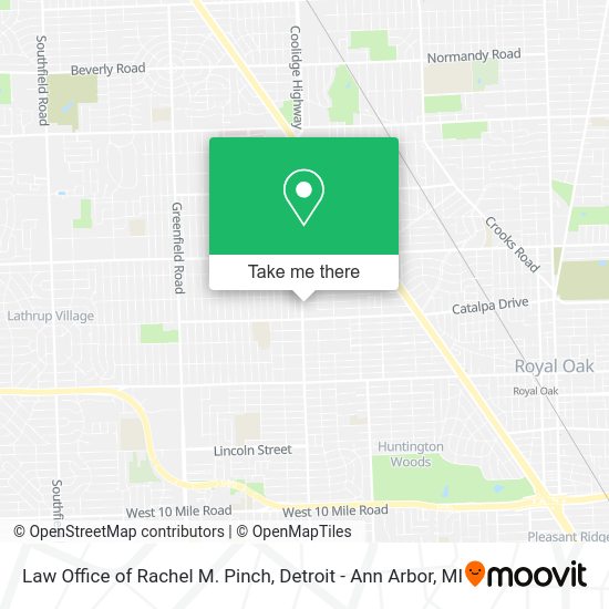 Law Office of Rachel M. Pinch map