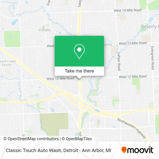 Classic Touch Auto Wash map