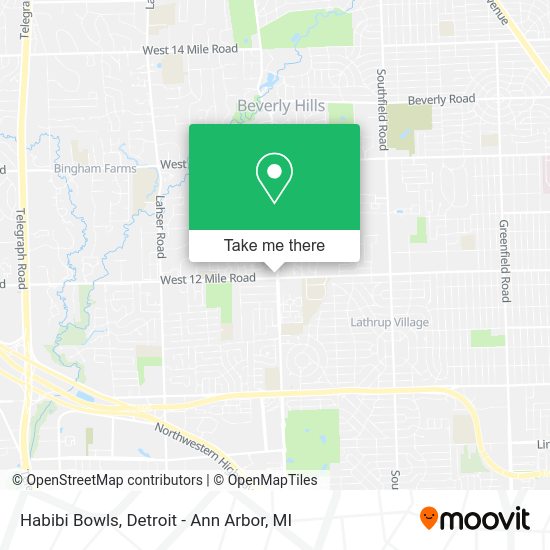 Mapa de Habibi Bowls