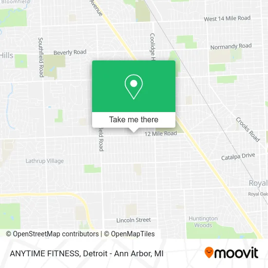 ANYTIME FITNESS map