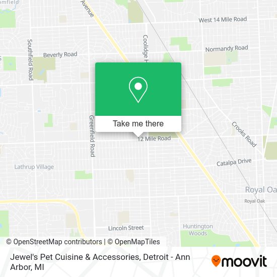 Mapa de Jewel's Pet Cuisine & Accessories