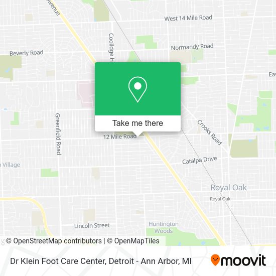 Dr Klein Foot Care Center map