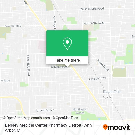 Berkley Medical Center Pharmacy map
